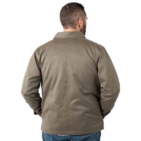 Brown - Men's Wicklow Rugged Shirt Jacket - Back