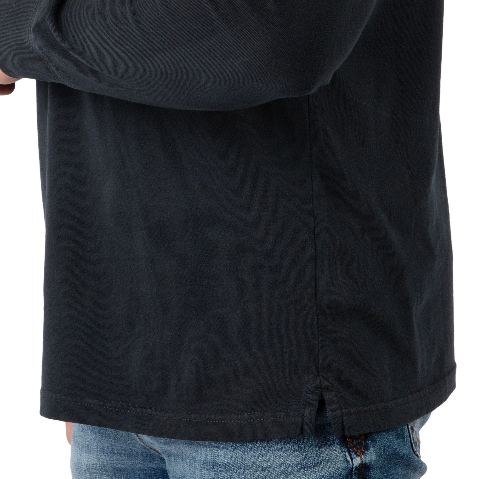 Black - Men's Flush Out Long Sleeve Hoodie - Bottom