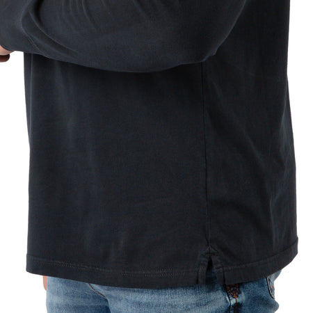 Black - Men's Flush Out Long Sleeve Hoodie - Bottom