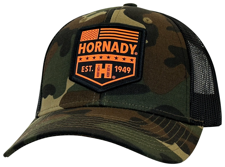 Hornady Camo Orange Patch Cap