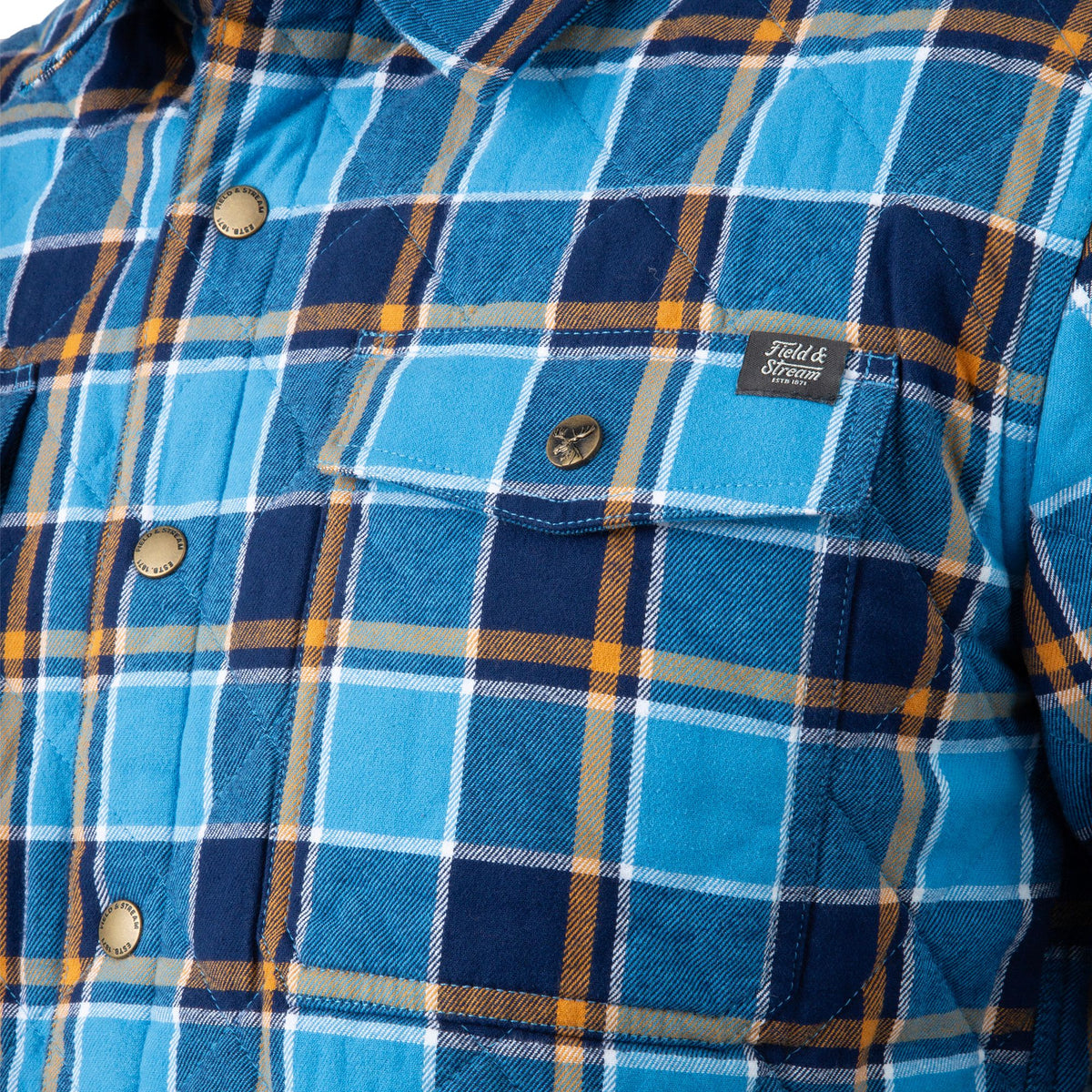 Peacock Plaid - Men's Tinkhamtown Quilted Shirt Jacket - Pocket