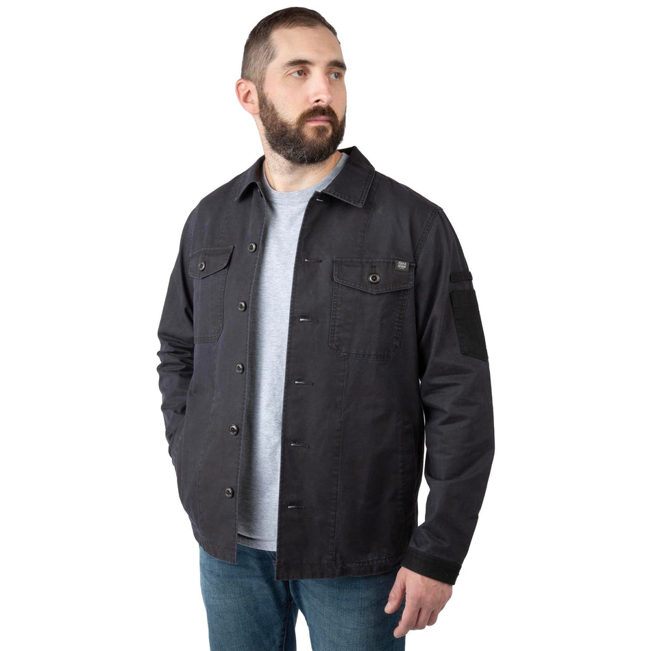 Black - Men's Epoch Lightweight Twill Shirt Jacket