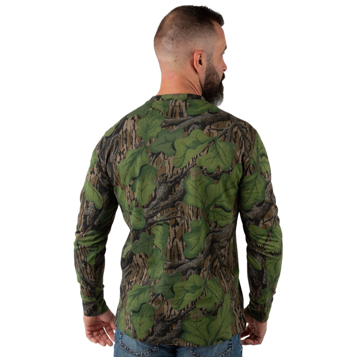 Mossy Oak - Men's Flush Out Long Sleeve Pocket Tee - Back