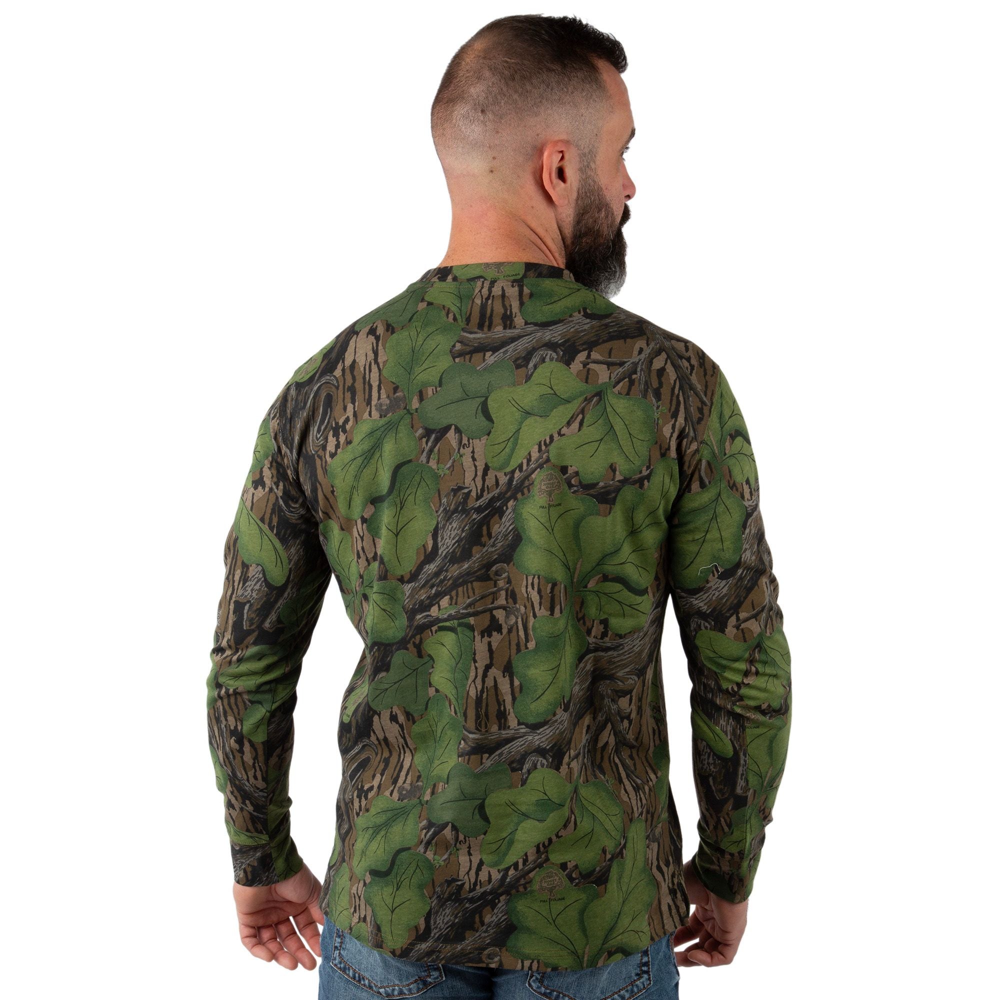 Mossy Oak - Men's Flush Out Long Sleeve Pocket Tee - Back