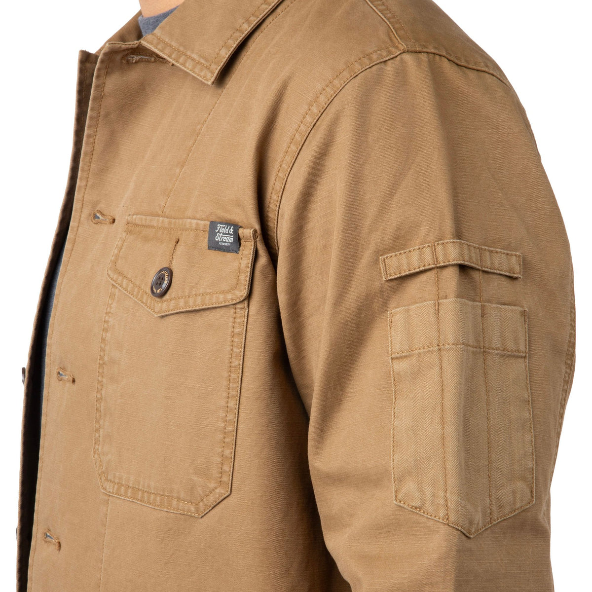 Buck Brown - Men's Epoch Lightweight Twill Shirt Jacket - Pocket