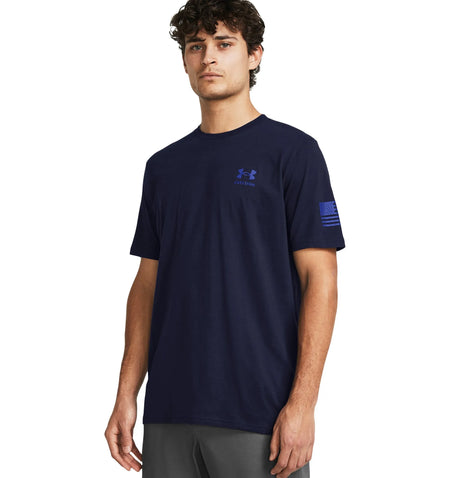 Midnight Navy - Men's UA Freedom Flag Gradient T-Shirt