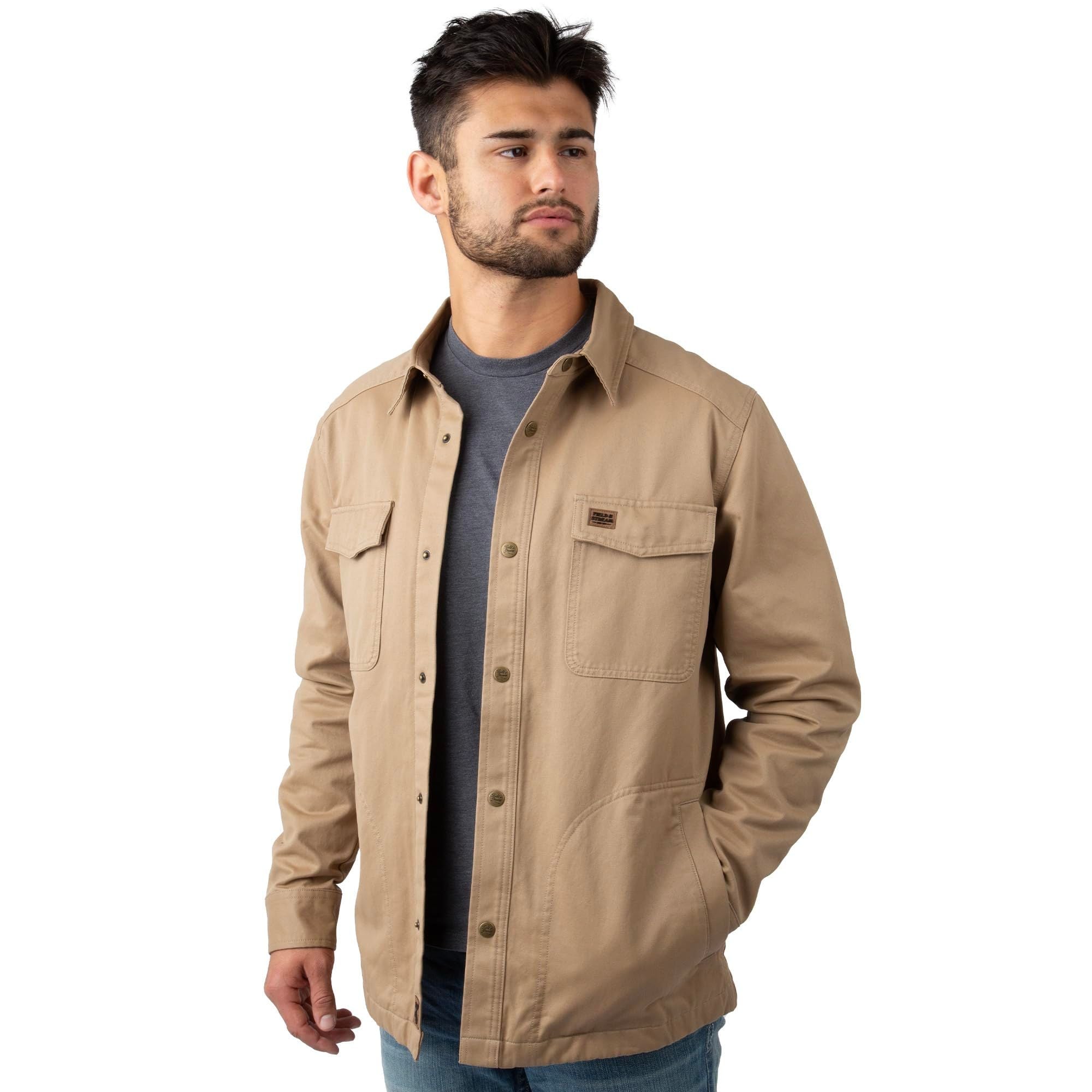 Khaki - Men's Wicklow Rugged Shirt Jacket