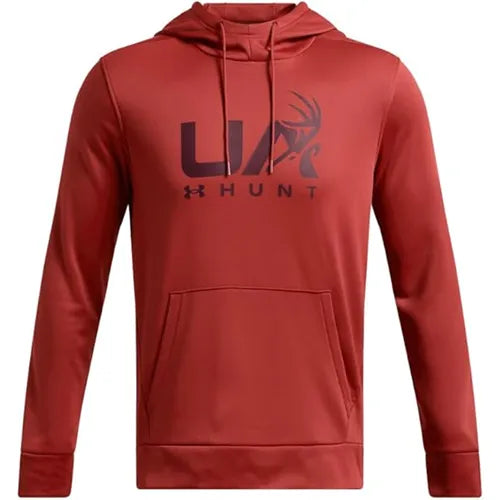 Orange - Men's UA Armour Fleece Hunt Logo Hoodie