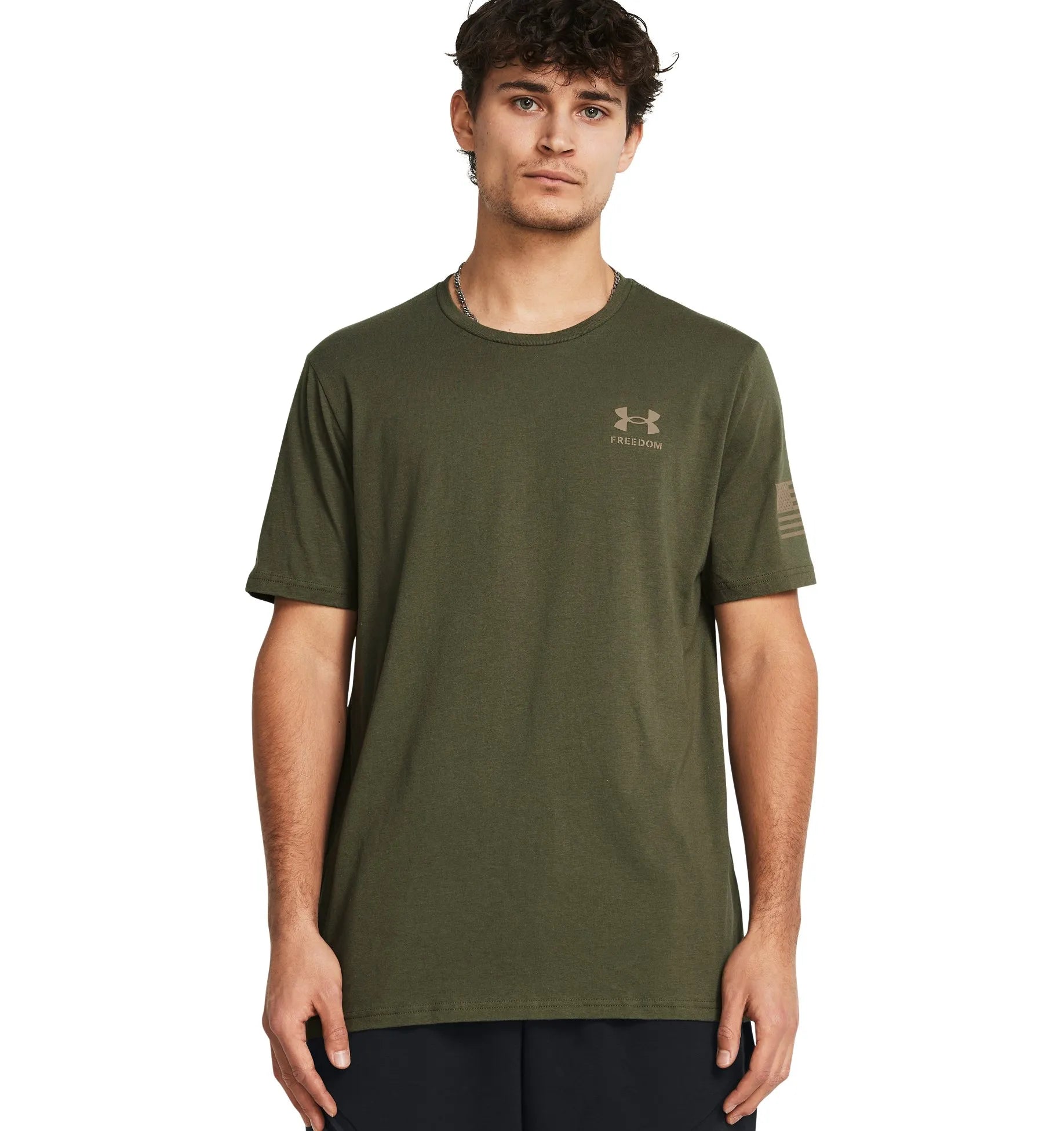 OD Green - Men's UA Freedom Flag Gradient T-Shirt