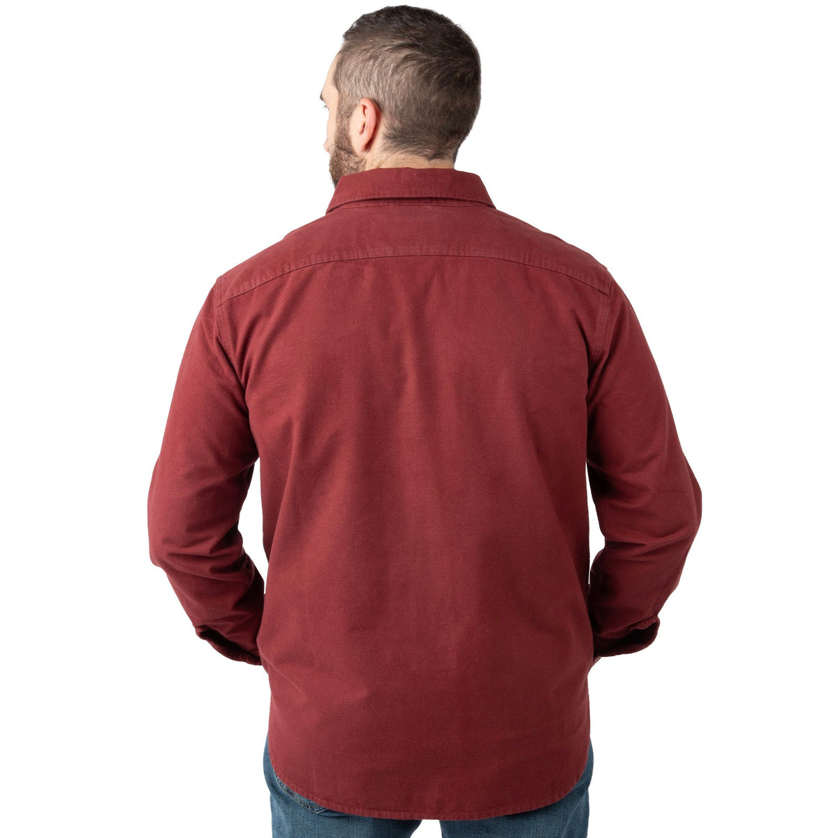 Port - Men's Cattail Chamois Shirt - Back