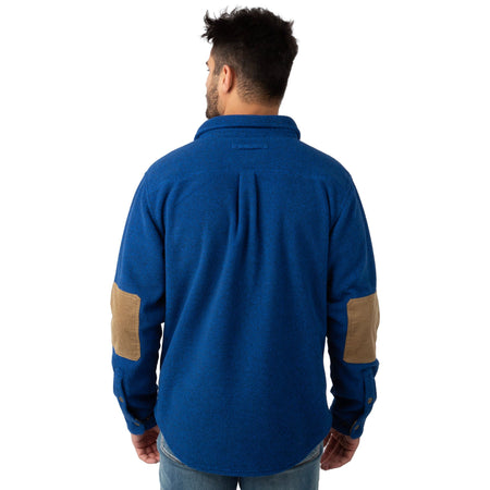 Royal - Men's Hail Call Fleece Shirt Jacket - Back