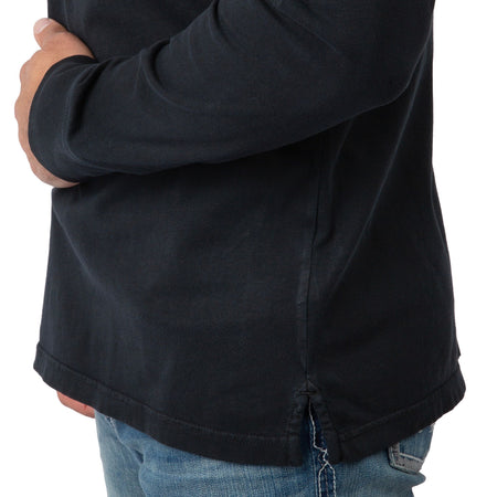 Black - Men's Flush Out Long Sleeve Pocket Tee - Bottom