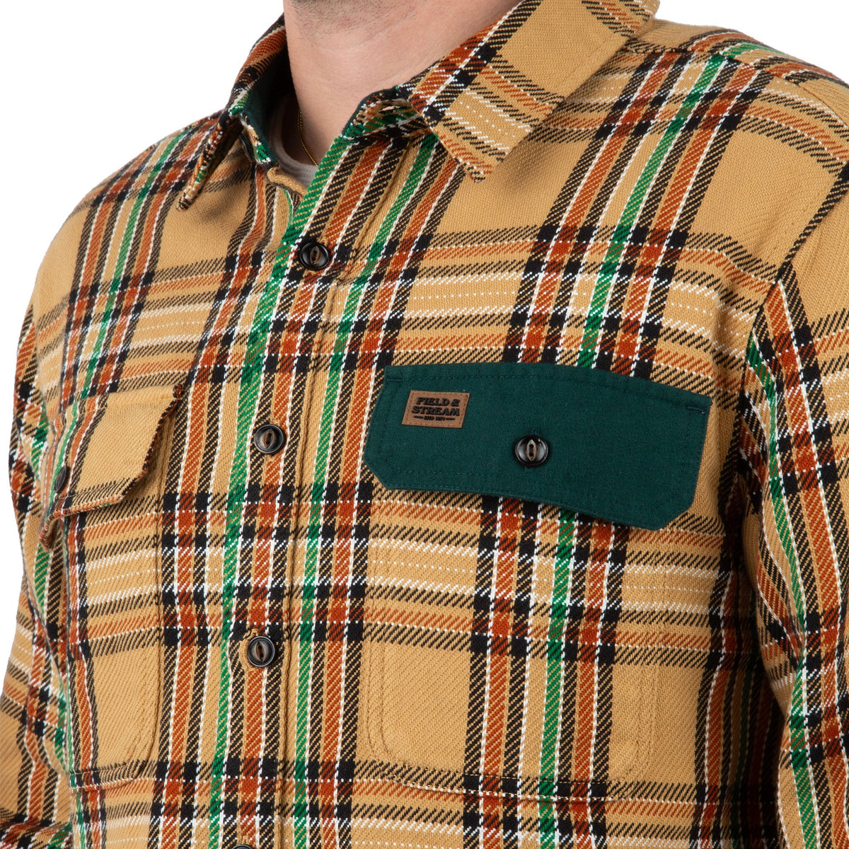 Truffle Plaid - Men's Hardwood Heavyweight Flannel Shirt - Pocket