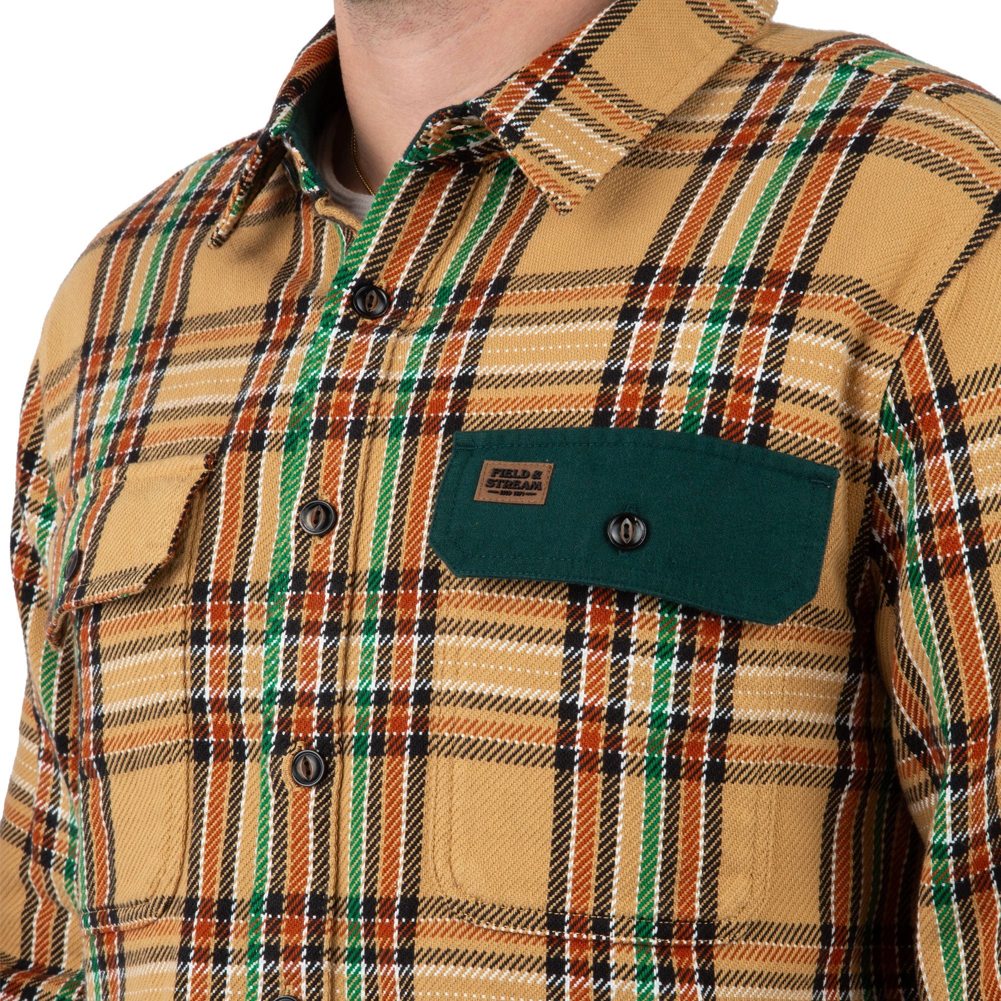 Truffle Plaid - Men's Hardwood Heavyweight Flannel Shirt - Pocket
