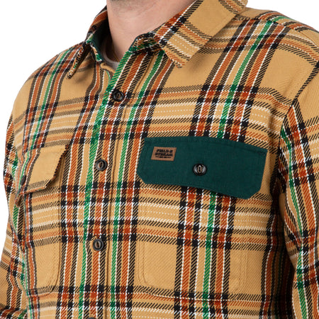 Truffle Plaid - Men's Hardwood Heavyweight Flannel Shirt - Pocket