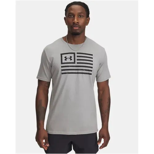 Steel - Men's UA Freedom Flag Printed T-Shirt