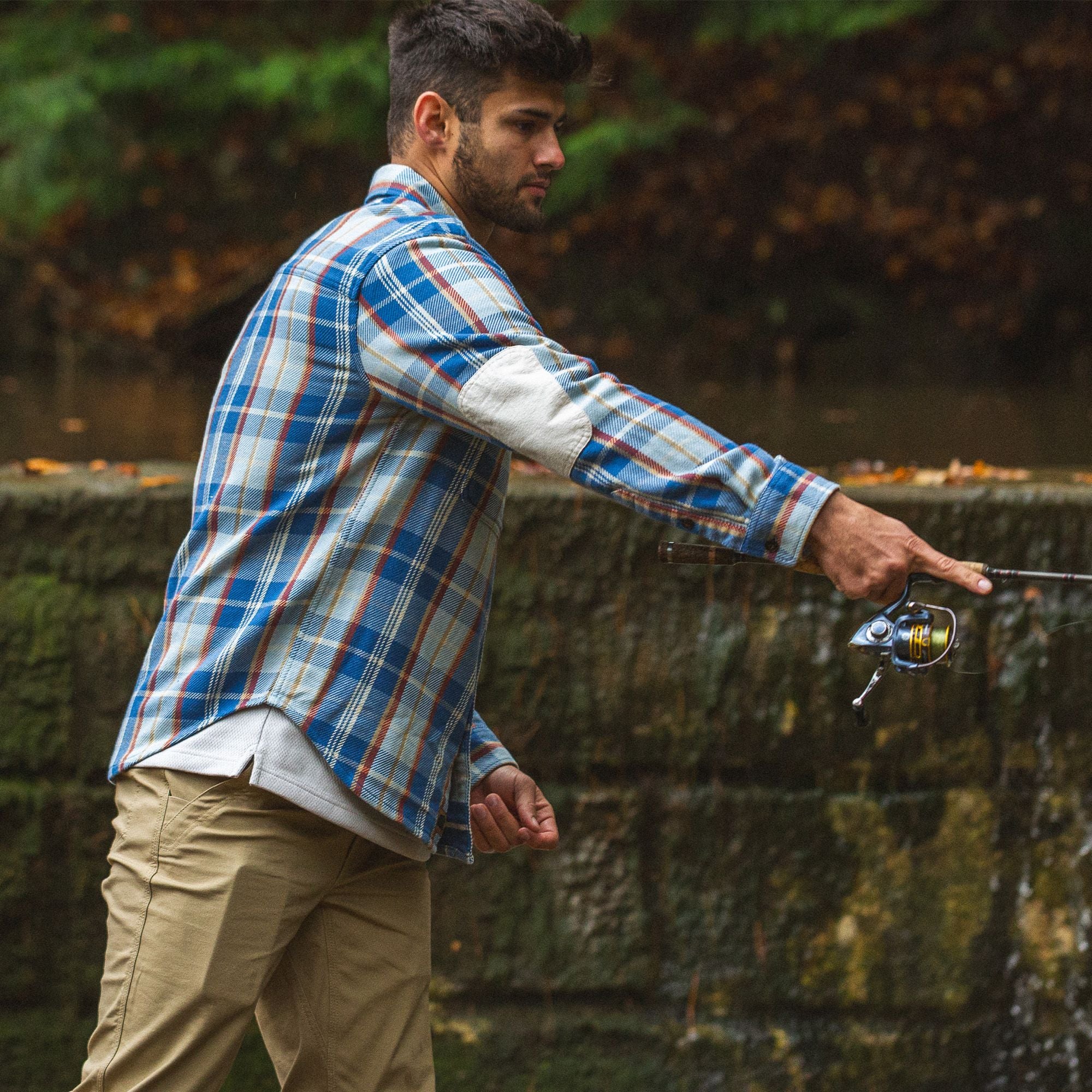 Stratus Plaid - Men's Hardwood Heavyweight Flannel Shirt - Lifestyle2