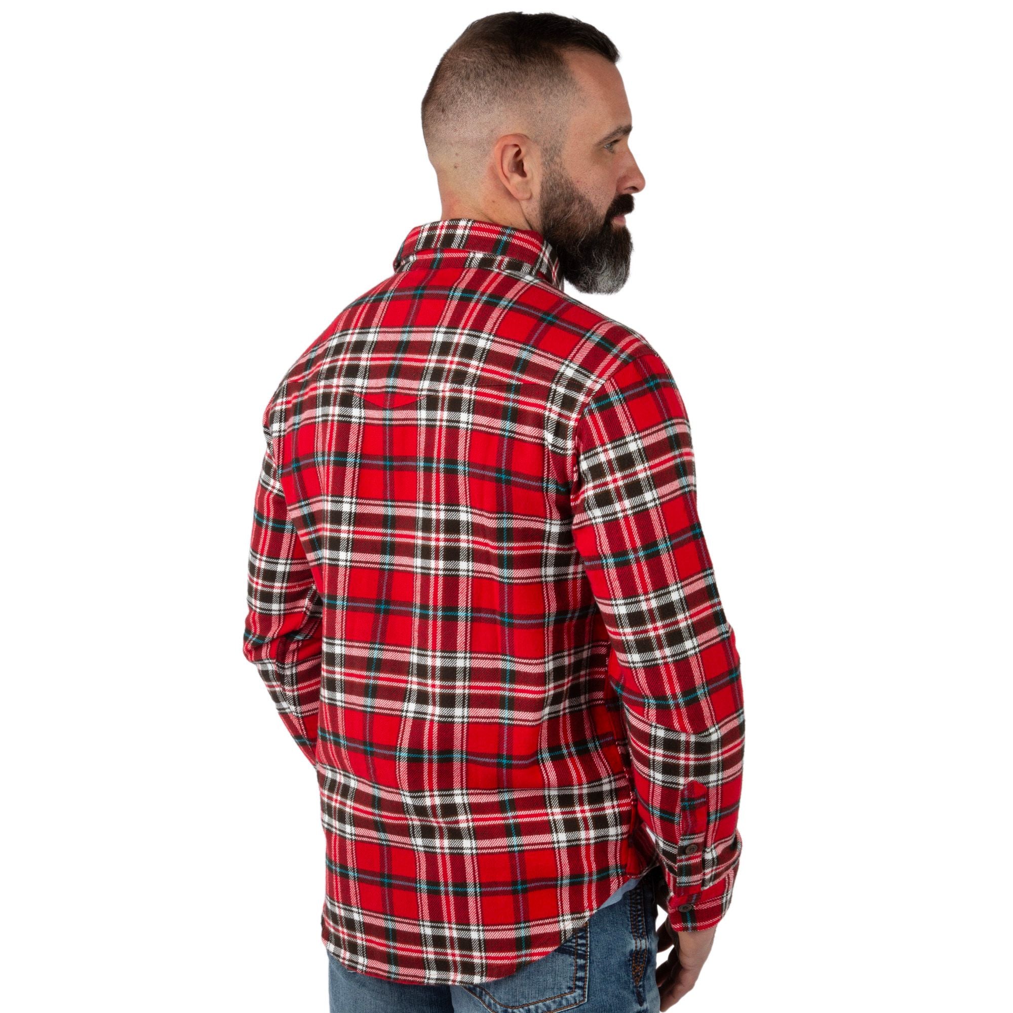 High Road Plaid - Men's Opening Day Flannel Shirt - Back