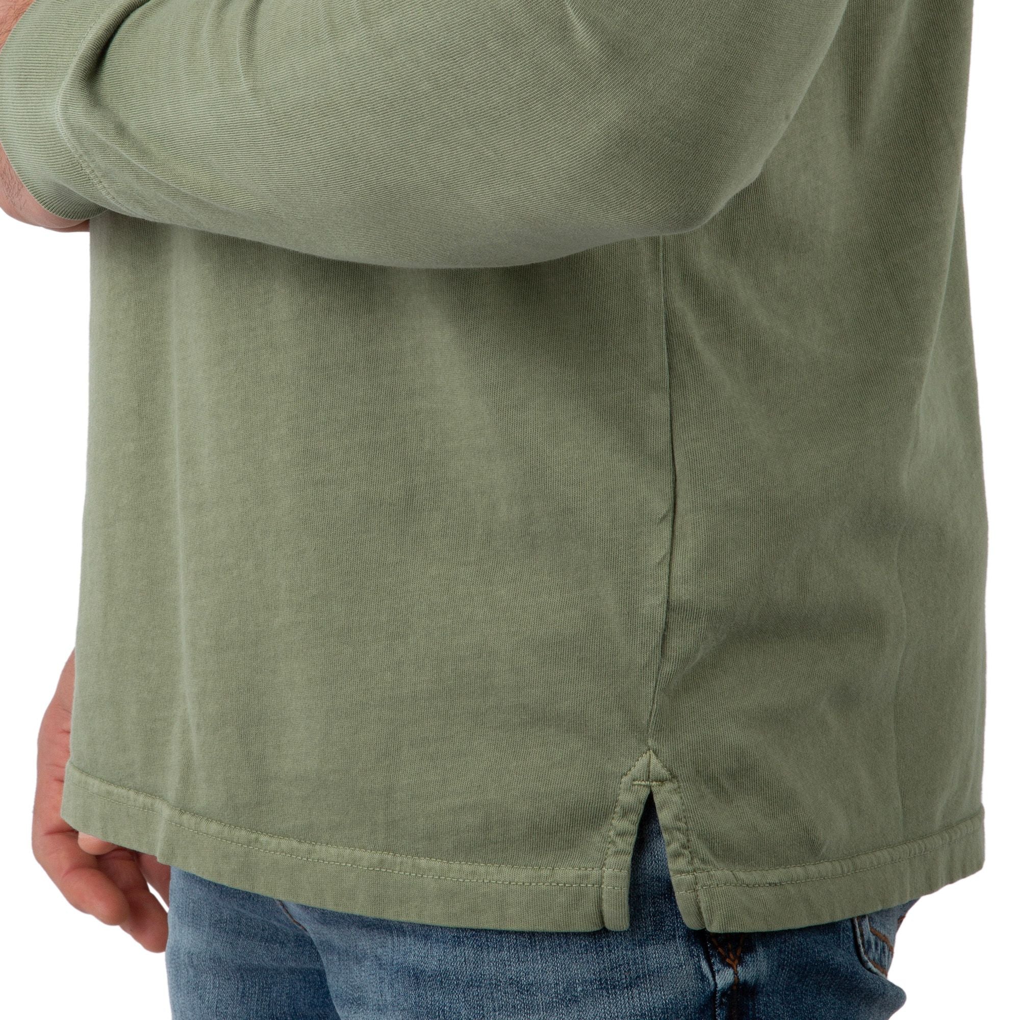 Light Olive - Men's Flush Out Long Sleeve Pocket Tee - Bottom