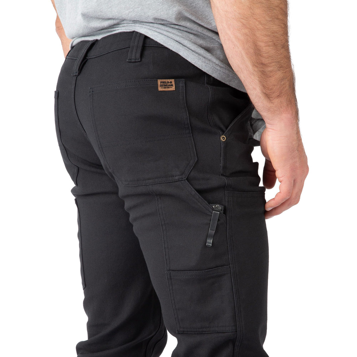 Black - Men's SFYK Shoot from Your Knees Double Layer Pants - Right