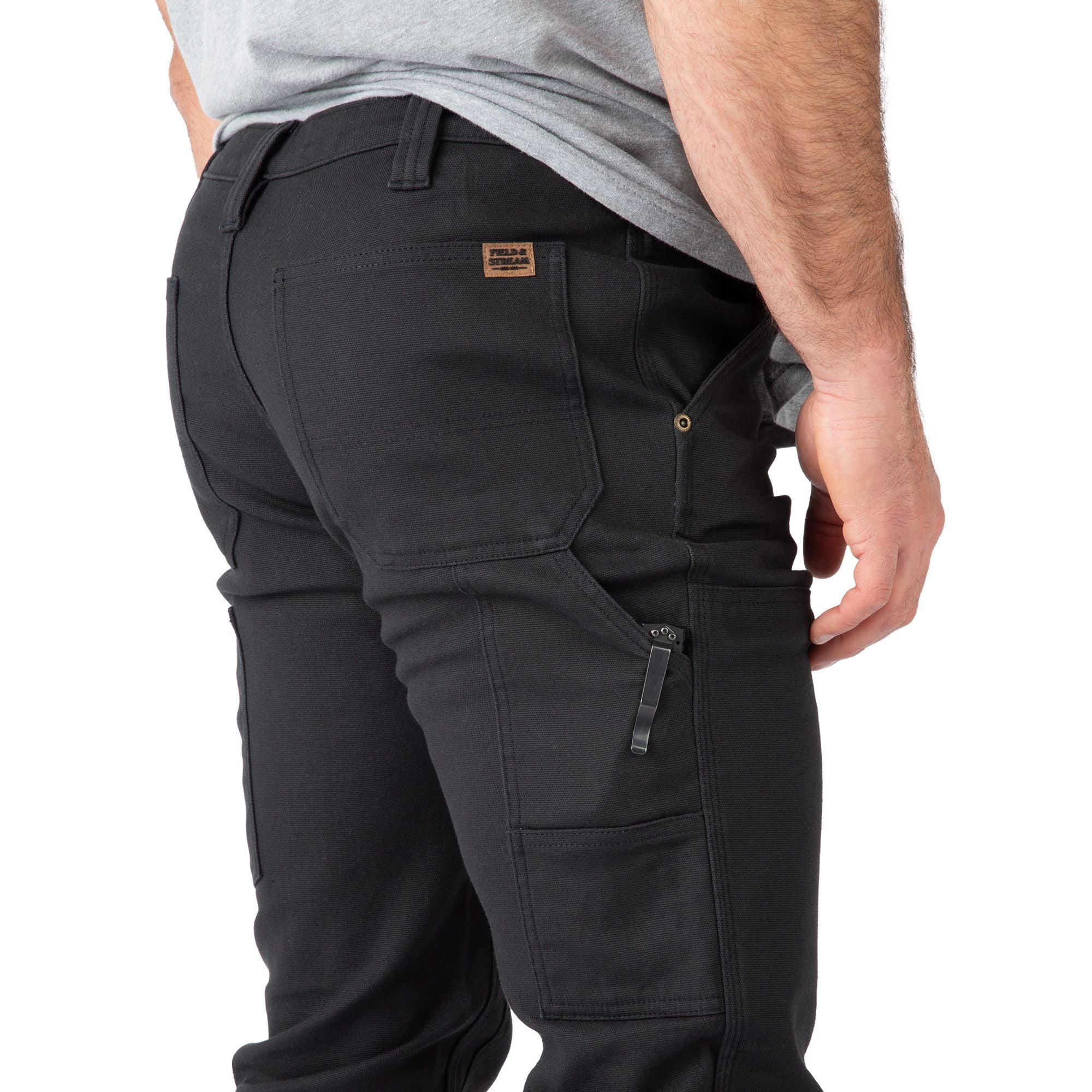 Black - Men's SFYK Shoot from Your Knees Double Layer Pants - Right