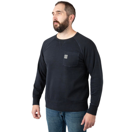 Black - Men's Holloa French Terry Crew