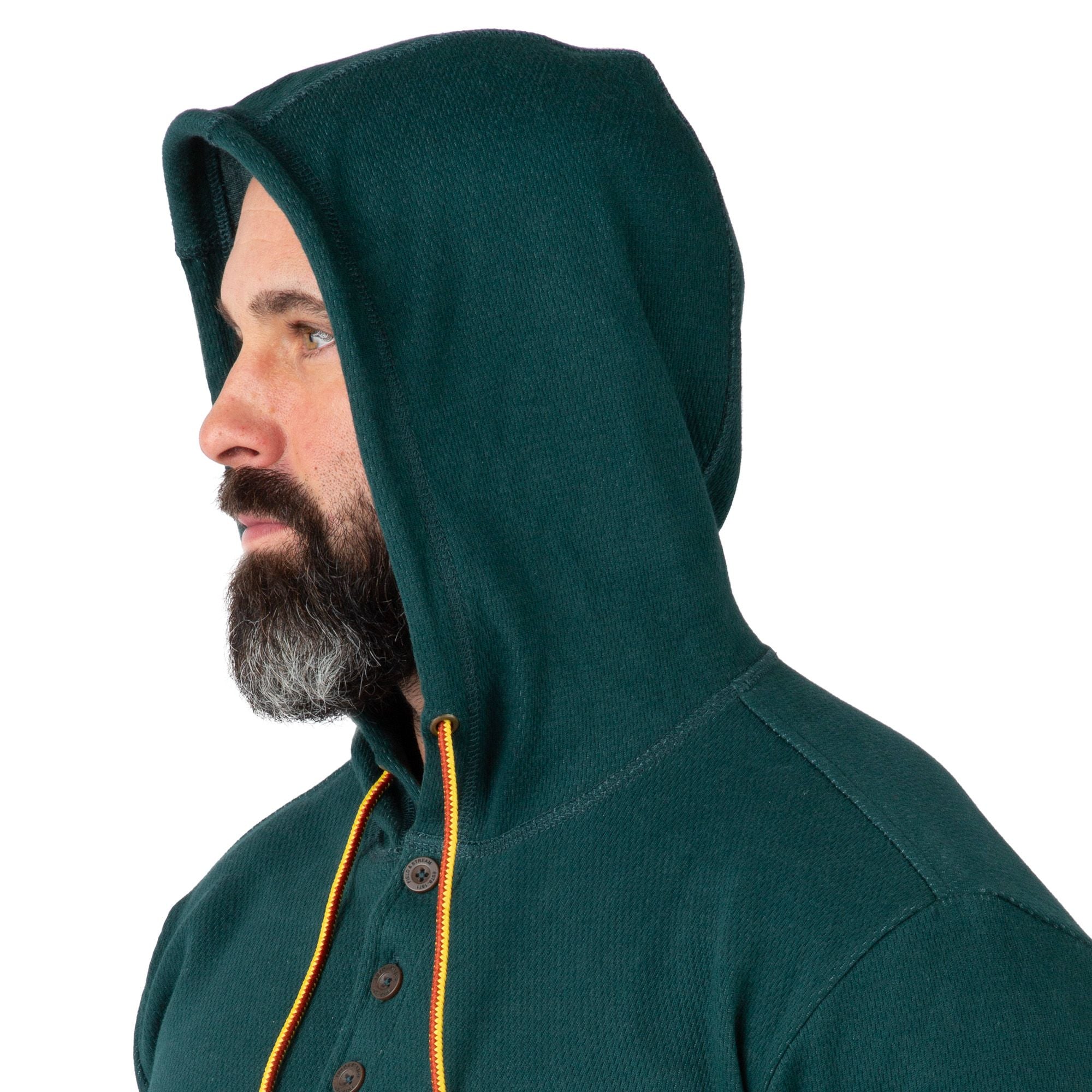 Pine - Men's Double Reed Thermal Hoodie - Hood