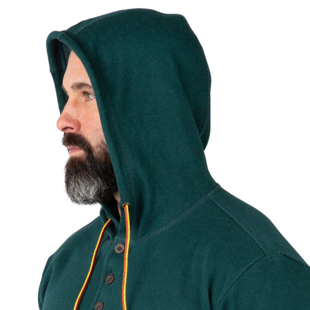 Pine - Men's Double Reed Thermal Hoodie - Hood