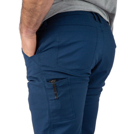 True Navy - Men's Full Strut Canvas Stretch Pant - Left