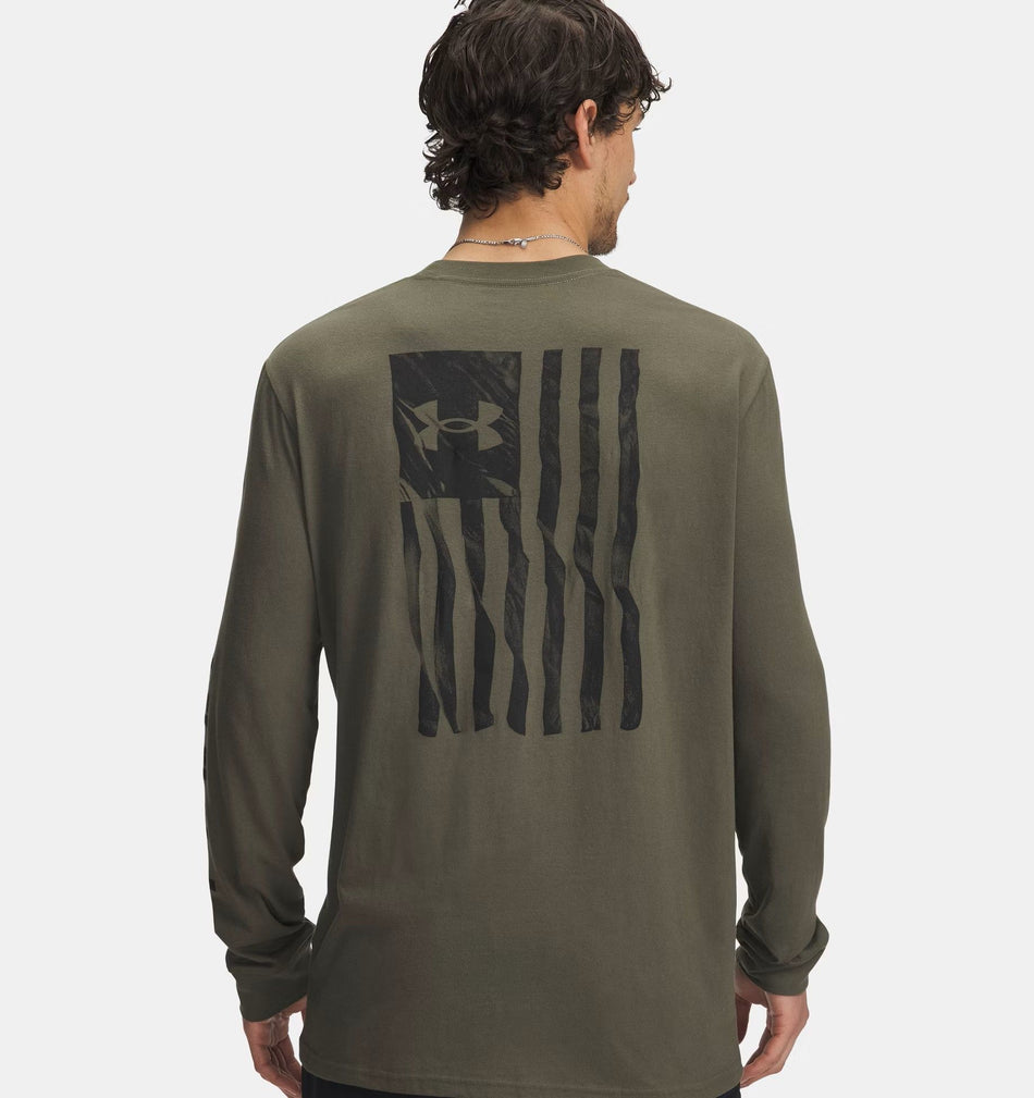 Green - Freedom Flag LS T-Shirt