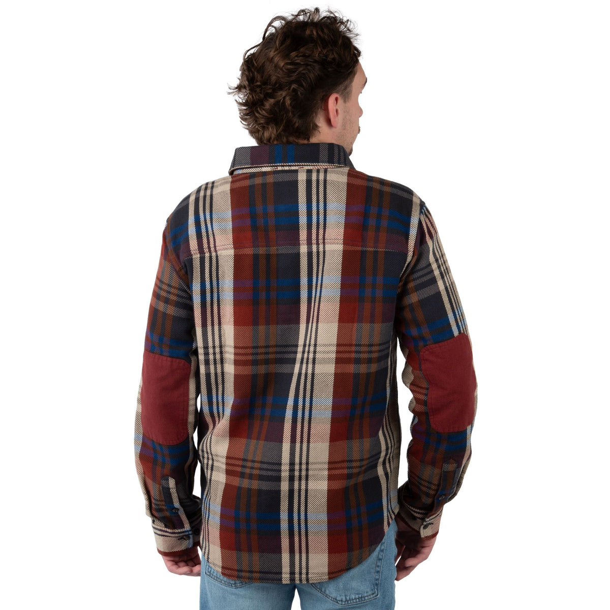 Maple Glaze Plaid - Men's Hardwood Heavyweight Flannel Shirt - Back