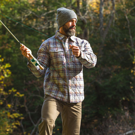 Grey Duck Plaid - Men's Tinkhamtown Quilted Shirt Jacket - Lifestyle1