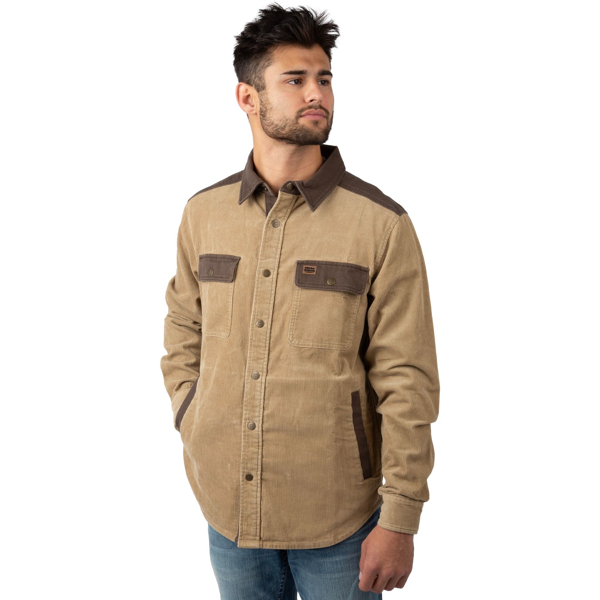 Khaki - Men's Tungsten Corduroy Shirt Jacket