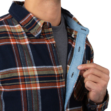 Copperhead Plaid - Men's Opening Day Flannel Shirt - Collar