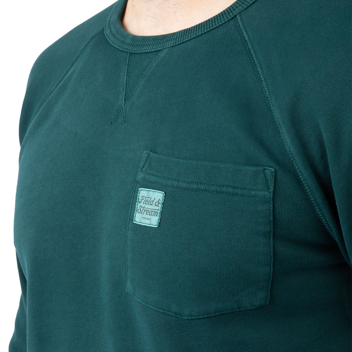 Pine - Men's Holloa French Terry Crew - Pocket