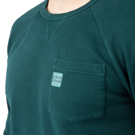 Pine - Men's Holloa French Terry Crew - Pocket