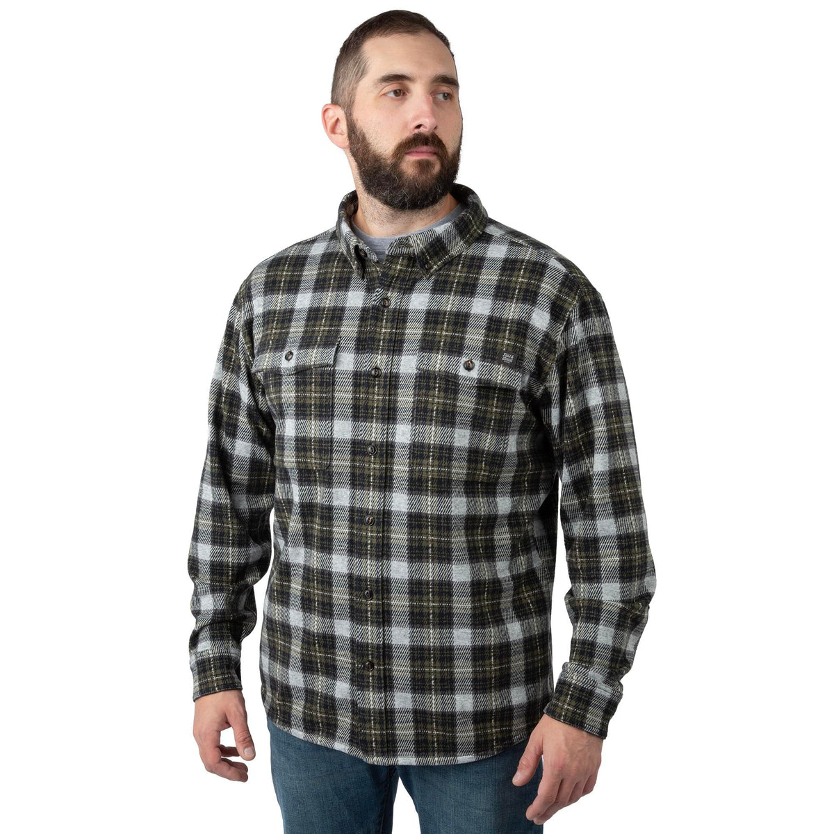 Mash Plaid - Field & Stream Men's Bushveldt Plaid Knit Shirt