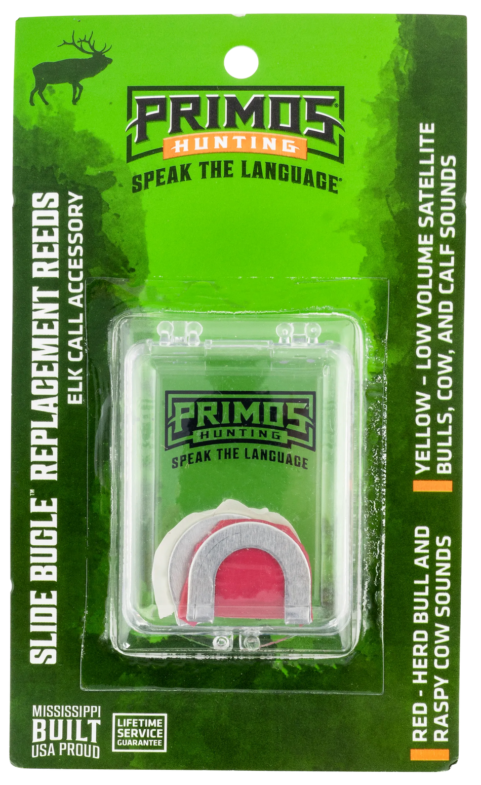 Primos Slide Bugle Replacement Diaphragm Red/Yellow - Pack