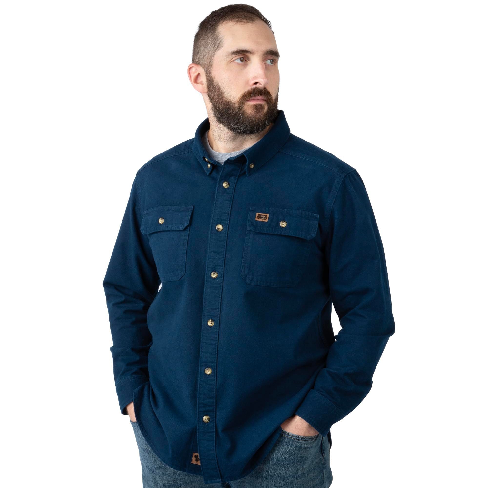 Navy - Men's Cattail Chamois Shirt