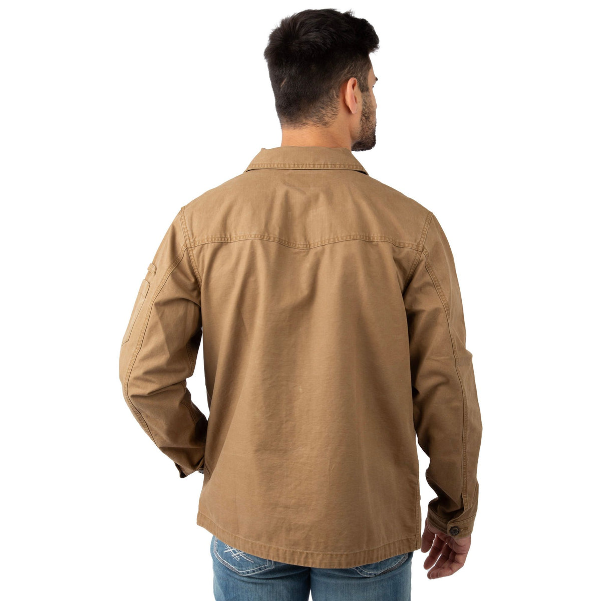 Buck Brown - Men's Epoch Lightweight Twill Shirt Jacket - Back