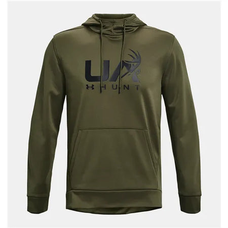Green - Men's UA Armour Fleece Hunt Logo Hoodie