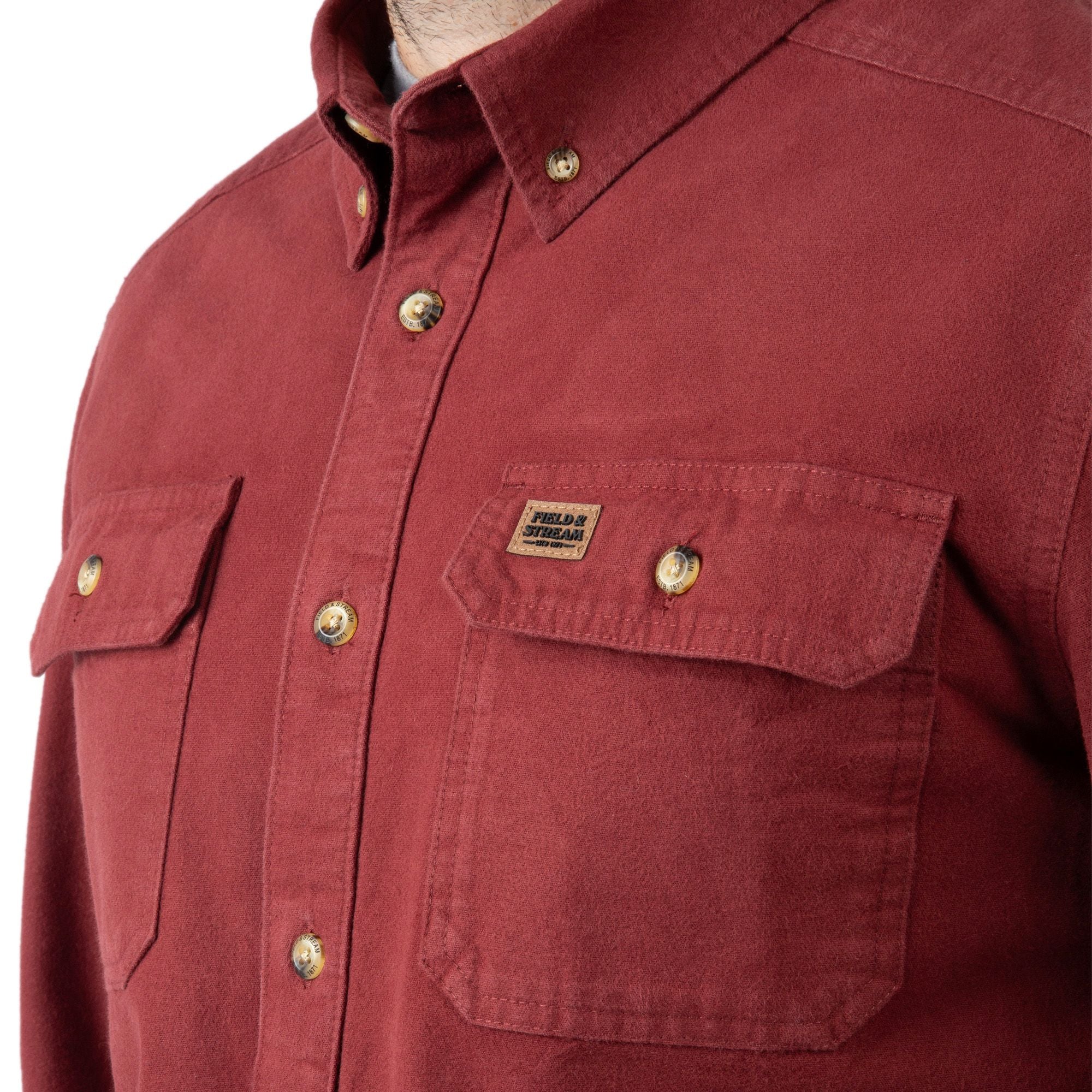 Port - Men's Cattail Chamois Shirt - Pocket