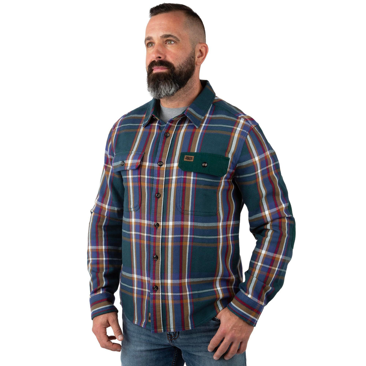 Northern Pine Plaid - Men's Hardwood Heavyweight Flannel Shirt
