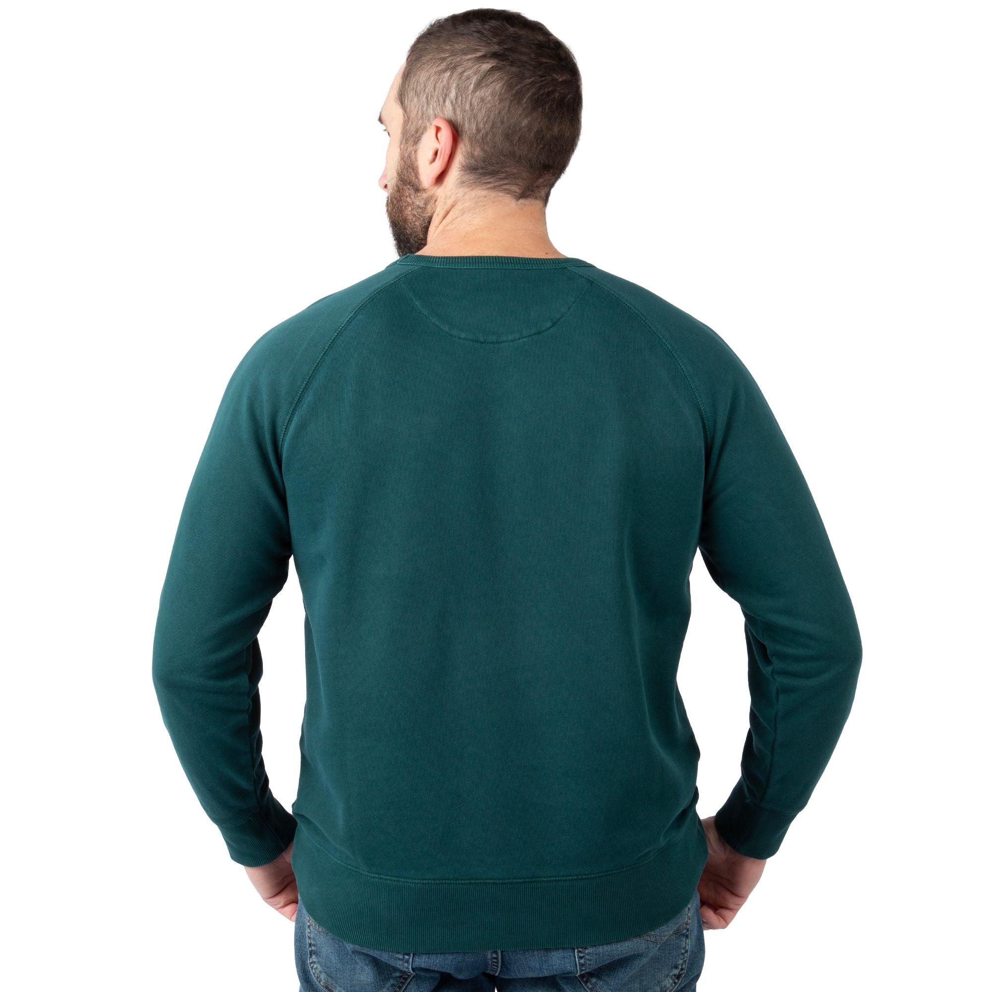Pine - Men's Holloa French Terry Crew - Back