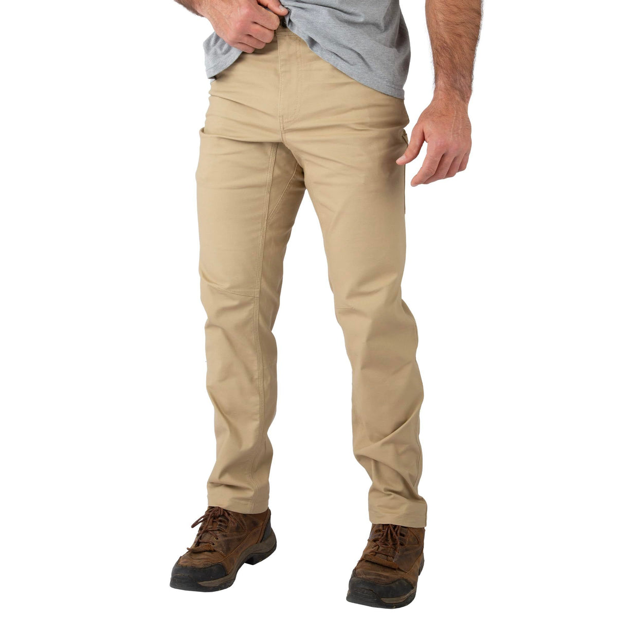 Khaki - Men's Full Strut Canvas Stretch Pant