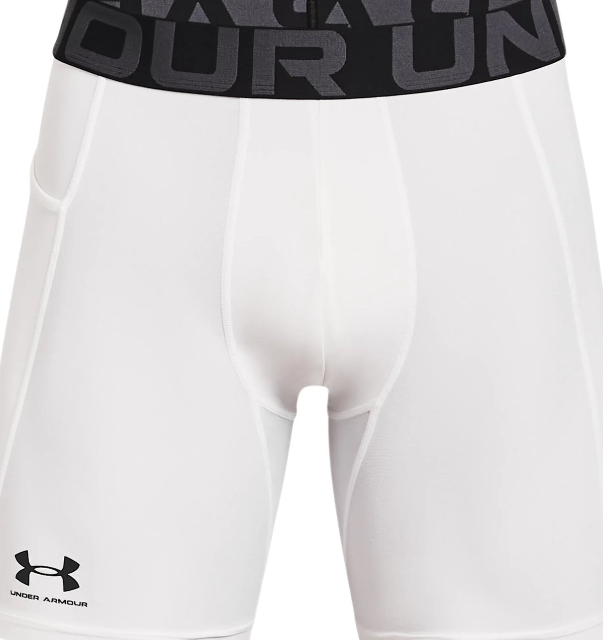 White - HeatGear Armour Compression Shorts