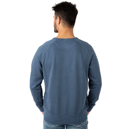 Indigo - Men's Holloa French Terry Crew - Back