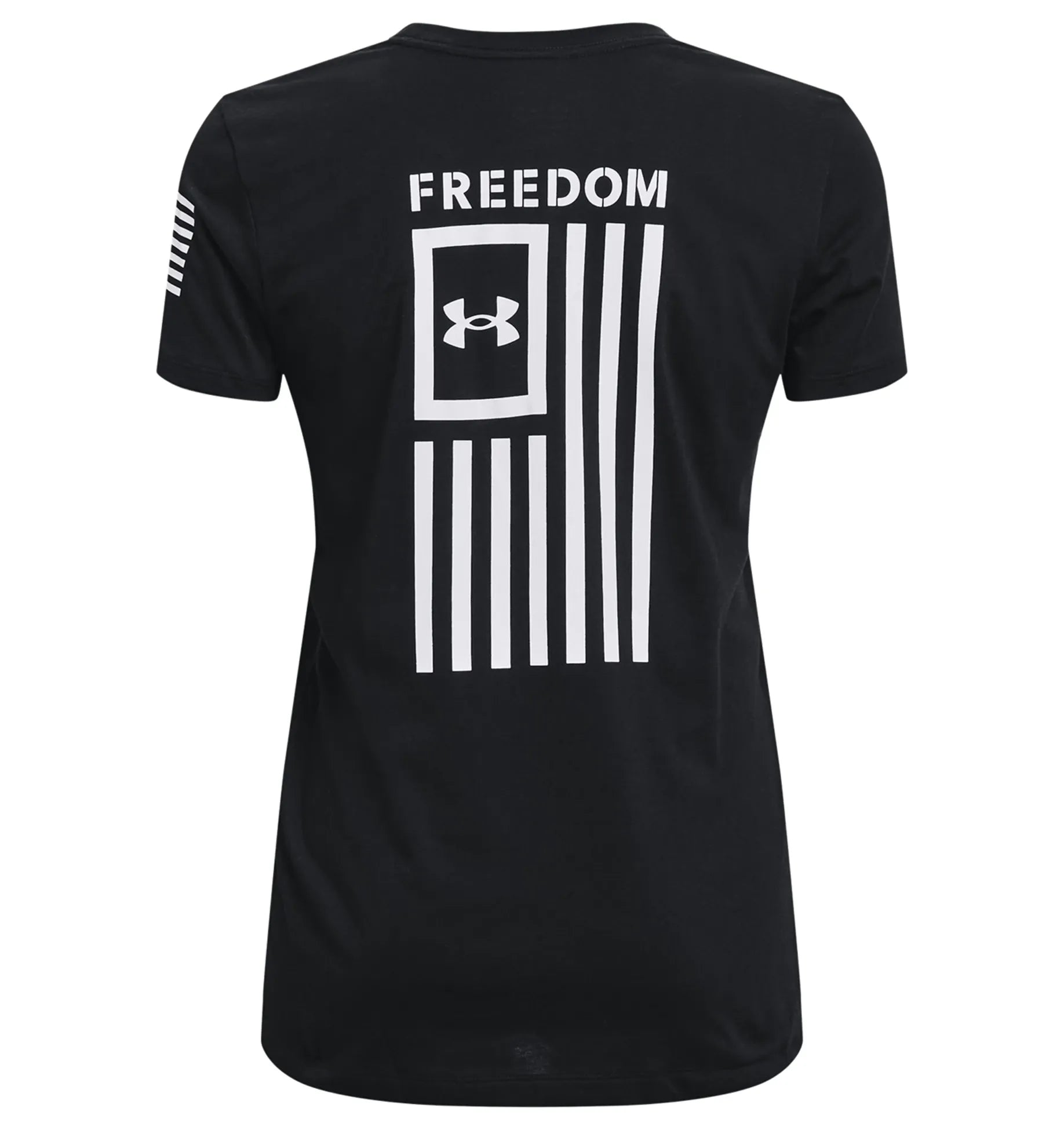 Black - Women's UA Freedom Flag T-Shirt
