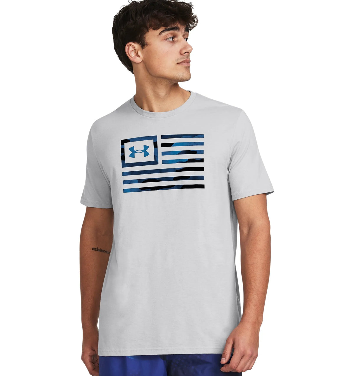 Mod Gray - Men's UA Freedom Flag Printed T-Shirt