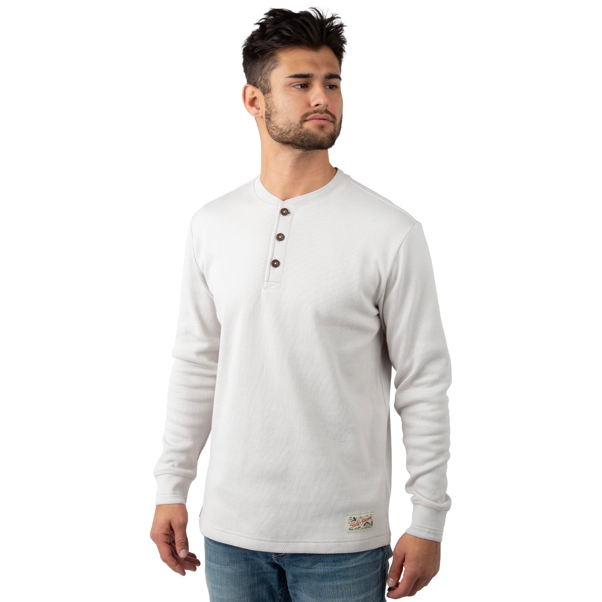 Oatmeal - Men's Double Reed Thermal Henley